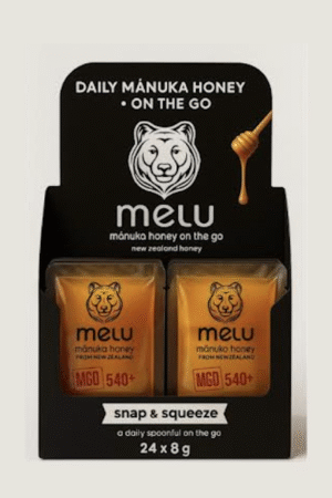 580+MGO Mānuka Honey Box 12 Snap packs